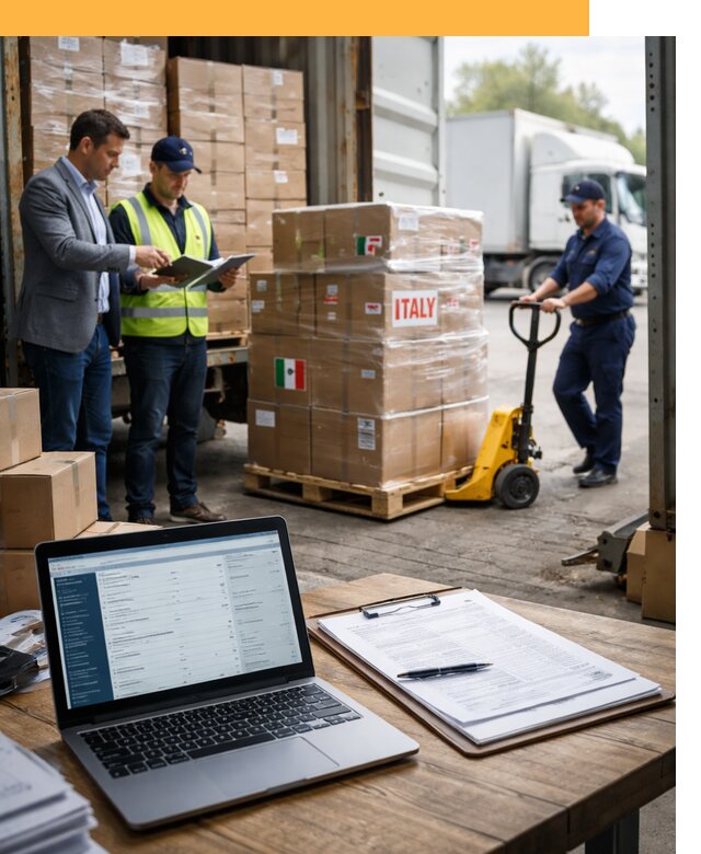 Доставка грузов из Италии: морские и авиаперевозки от 18189