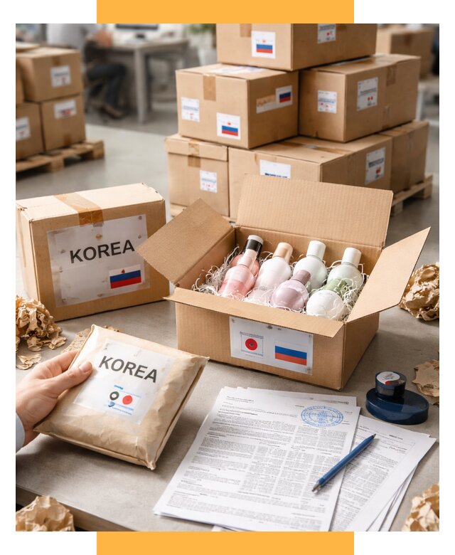Доставка косметики из Кореи от 8589 р. под ключ | СетСервис-Мжд