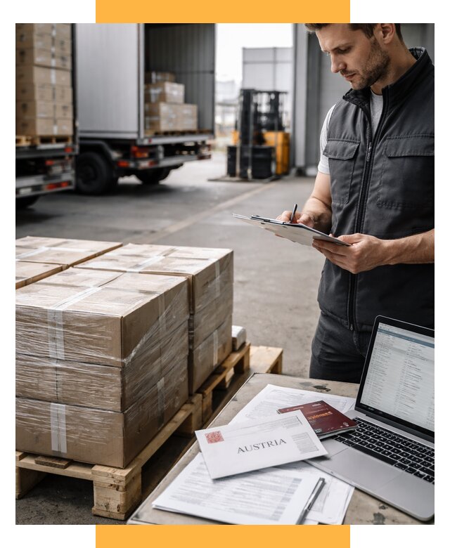 Доставка в Австрию от 65683 р. Логистика и экспорт СетСервис-Мжд